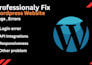 fix wordpress errors, bugs, and issues fast and safely